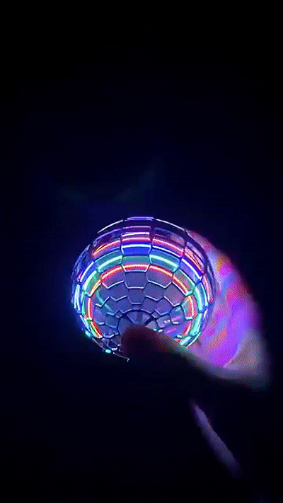 LED Flying Spinner Ball – Hand Controlled Hover Ball Toy with RGB Lights & USB Rechargeable