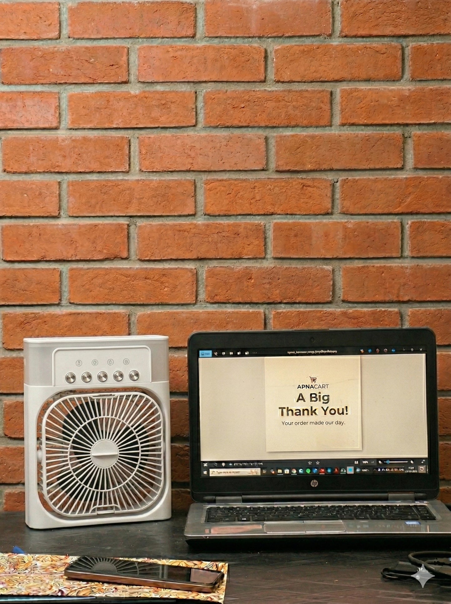 Portable Mini Air Cooler with Mist Spray – Personal USB Cooling Fan