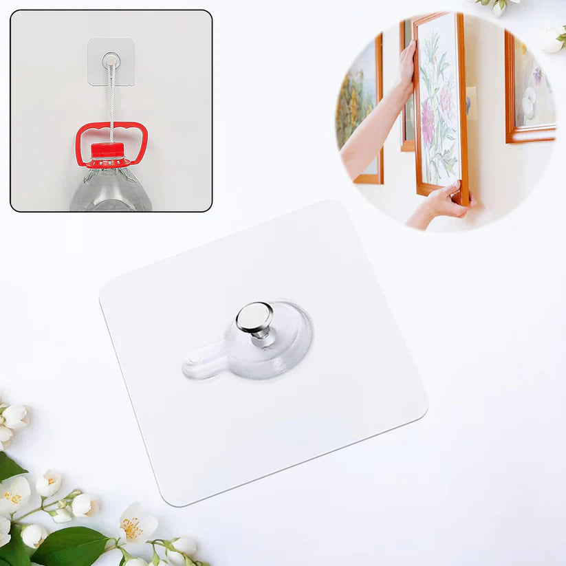 Multipurpose Adhesive Damage-Free Photo Frame Wall Hooks Pack of 10 pcs