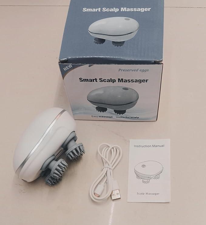 Electric Head Scalp Massager – Rechargeable Deep Relaxation Machine with One-Touch Control