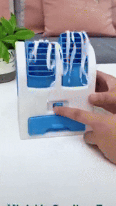 Mini Fan & Portable Dual Bladeless Air Conditioner