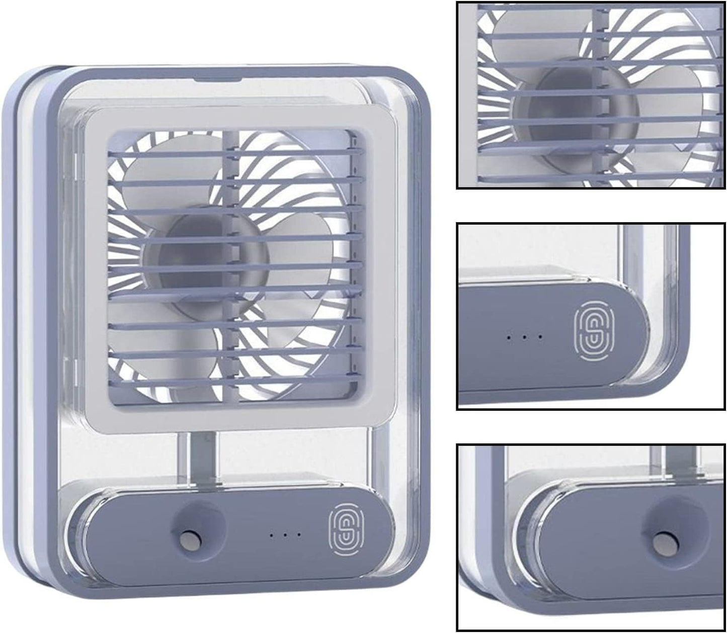 Rechargeable Battery Operated Mini USB Fan With Mist Water Spray