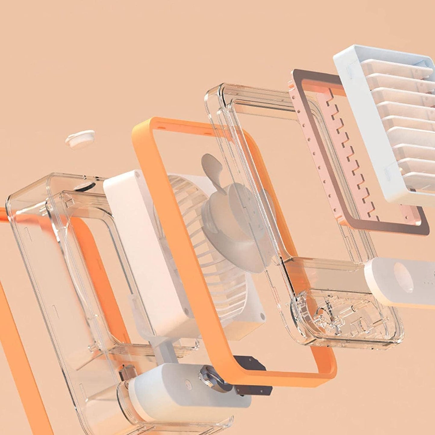 Rechargeable Battery Operated Mini USB Fan With Mist Water Spray