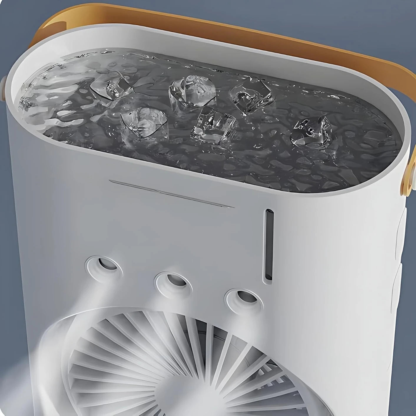 Double Ended Spray Fan – Portable Mini Air Cooler with Mist Spray & USB Rechargeable Cooling Fan