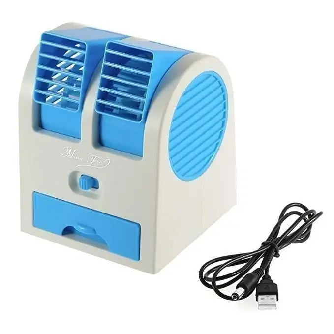 Mini Fan & Portable Dual Bladeless Air Conditioner