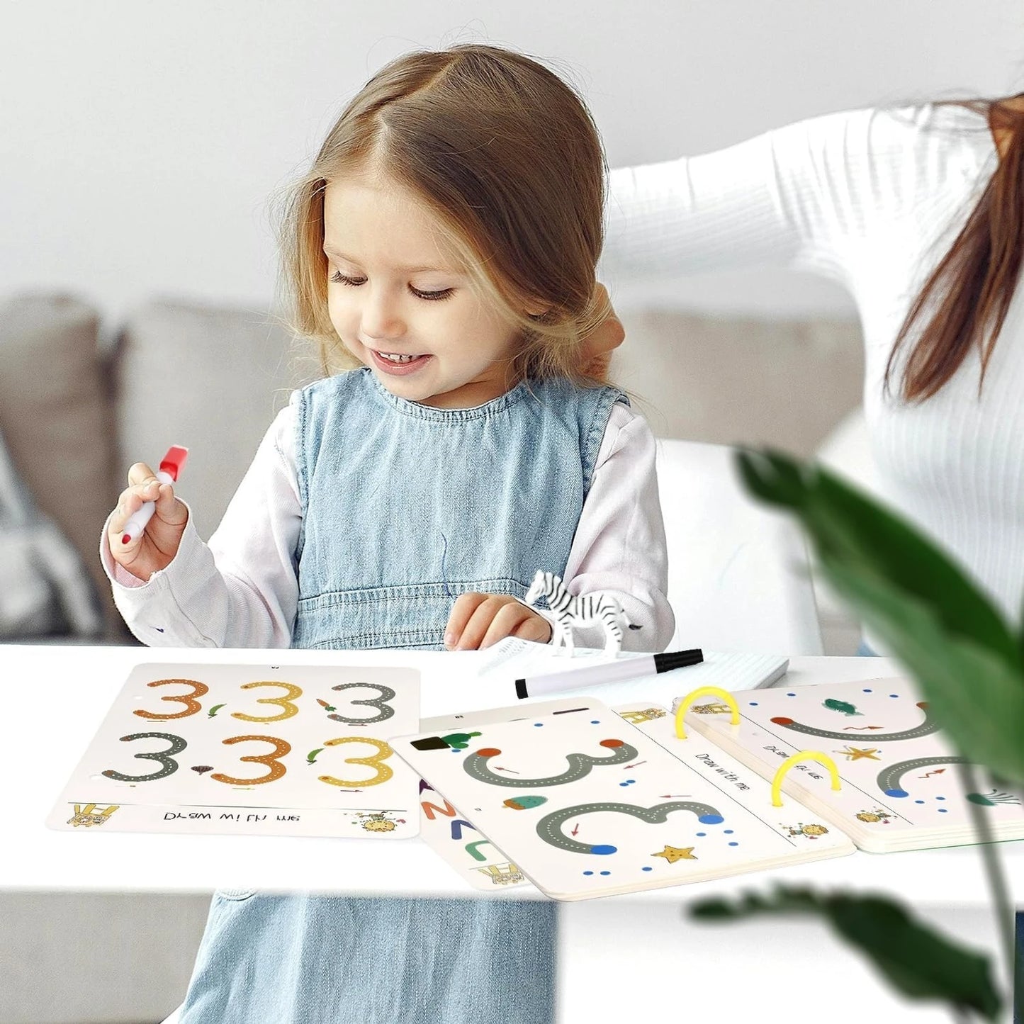 Hand Writing Pen Control Training Book For Learning To Write The Alphabets & Numbers For Kids