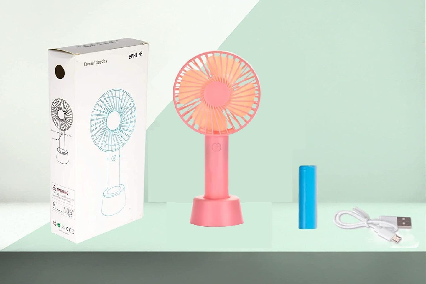 Portable Handy Mini Fan – Rechargeable USB Handheld Cooling Fan