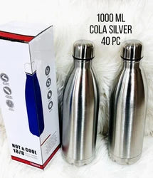 Premium 1 Litre Stainless Steel Hot & Cold Water Bottle | Vacuum Insulated Thermos Flask | Leakproof Double Wall Bottle for Office, Gym, Travel & School