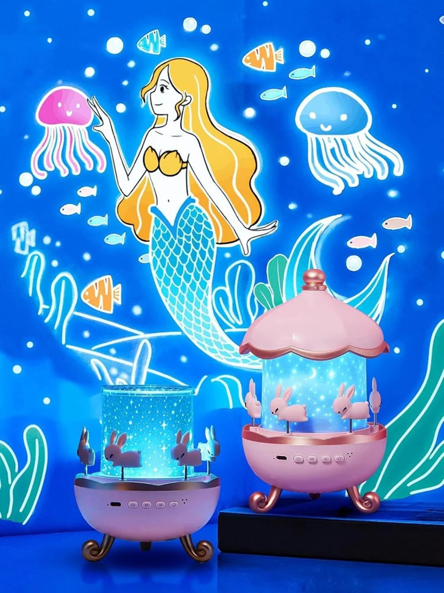 Bunny’s Carousel Rotating LED Night Light
