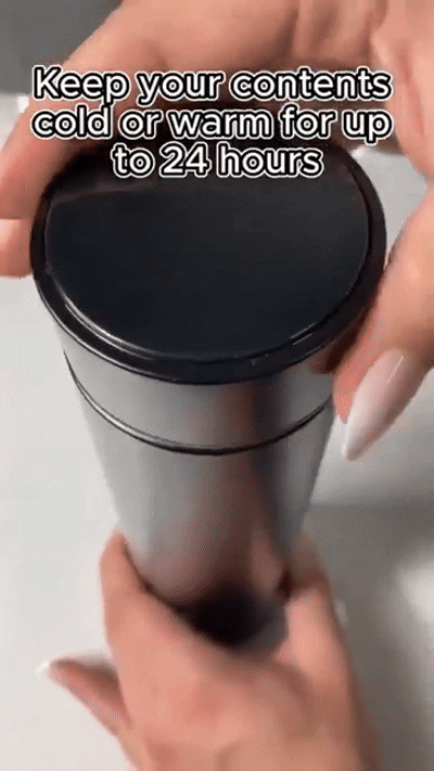 Temperature Water Bottle With Led Display Dropdash